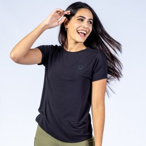 It Works! COURAGEOUS Flowy Top – Black